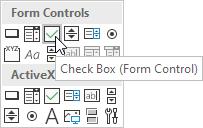 Cách tạo Checkbox trong Excel